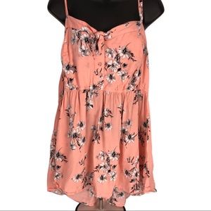 CORAL FLORAL BOW CHALLIS CAMI by Torrid